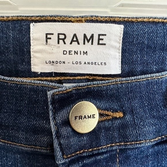 Frame Le Skinny De Jeanne Hi Rise Blue Jeans Women's Size 31 x 28" - Picture 4 of 13